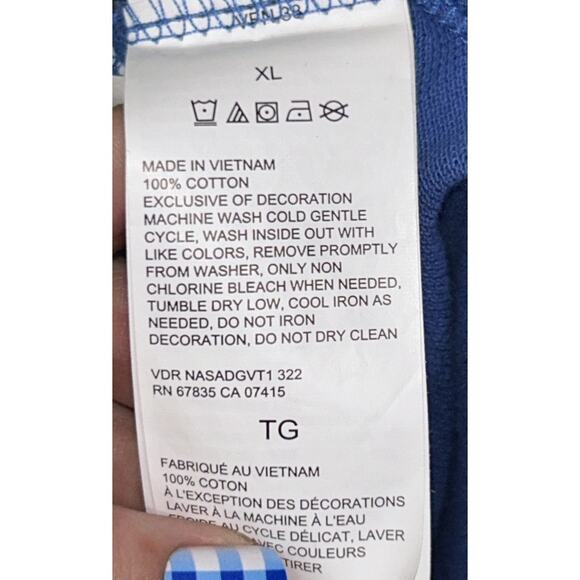 Nautica Classic Fit 100% Cotton Blue Short Sleeve Polo Shirt Men's XL - Picture 4 of 6